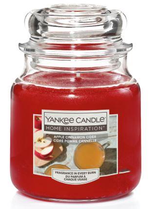 YANKEE CANDLE Yankee Candle Home Inspiration fragranza Apple Cinnamon Cider candela piccola